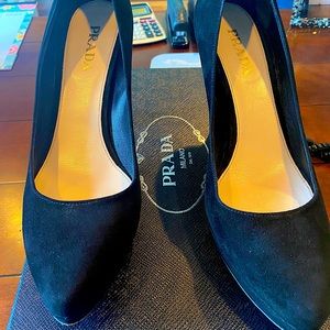 Prada suede pumps